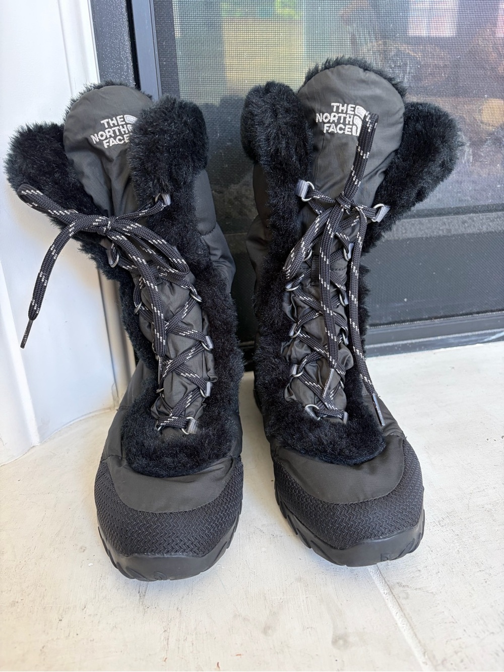 The North Face Women’s Nuptse Goose Down Winter Boots Black Size 8.5
